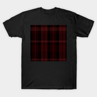 Gothic Aesthetic Aillith 2 Hand Drawn Textured Plaid Pattern T-Shirt